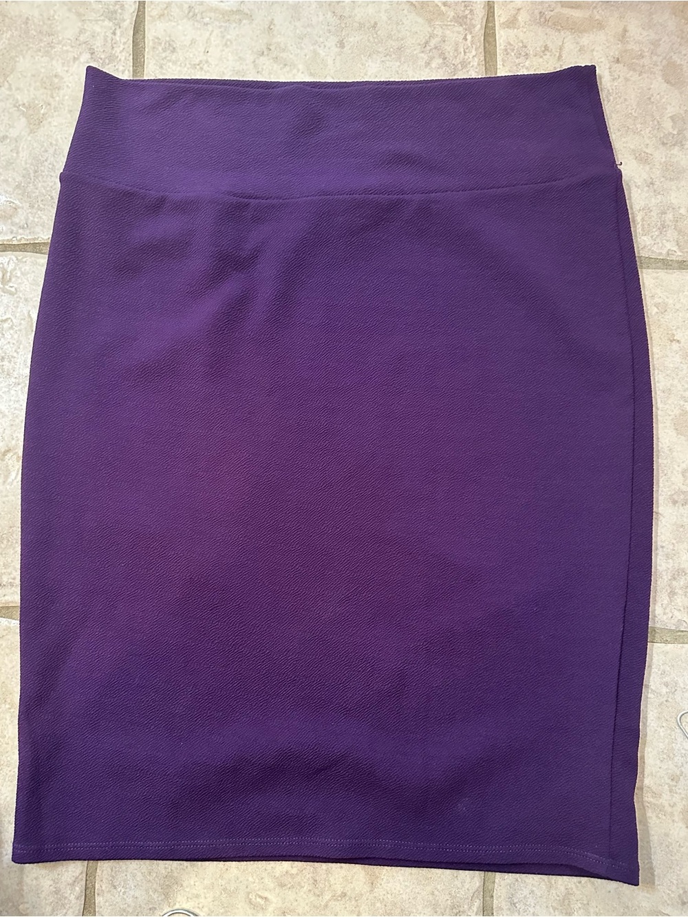 LuLaRoe Cassie Deep Purple Pencil Skirt